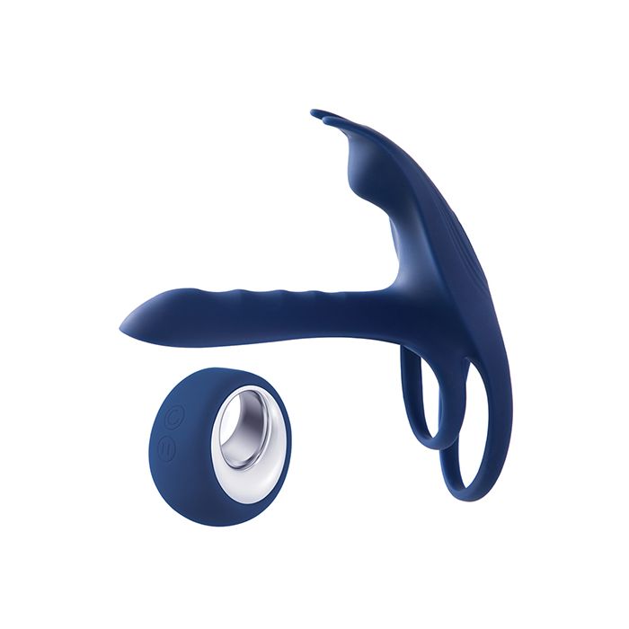 Blue Fox Vibrating Girth Enhancer Penis Sleeve