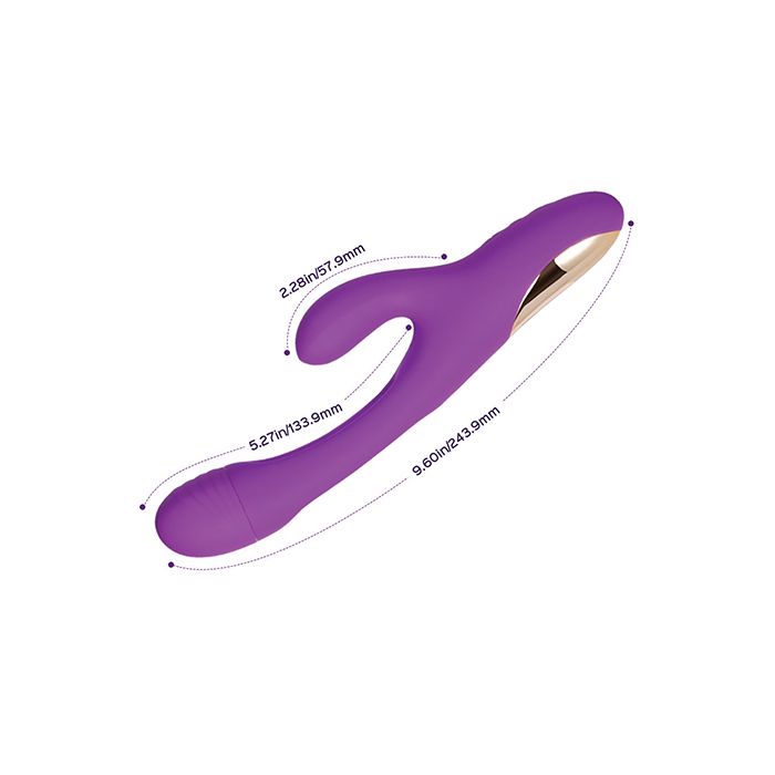Bora G-Spot Tapping Rabbit Vibrator Purple