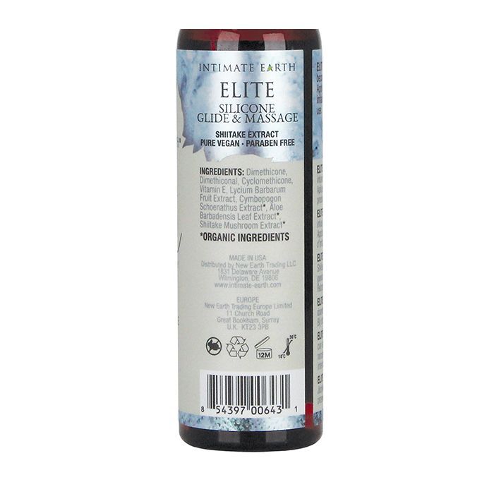 Intimate Earth Elite Velvet Touch Silicone Glide & Massage Oil 120ml