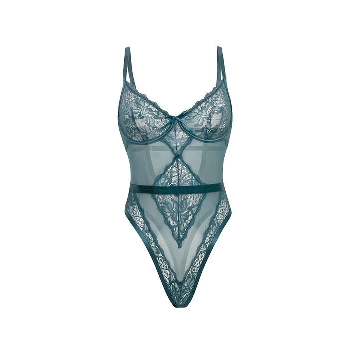 12150 Sheer Lace Teddy