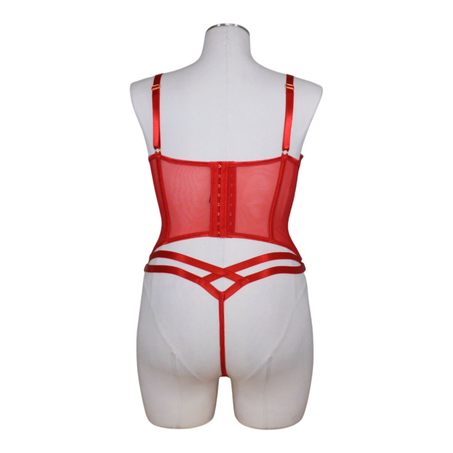 4503 Front Lace Bustier Set