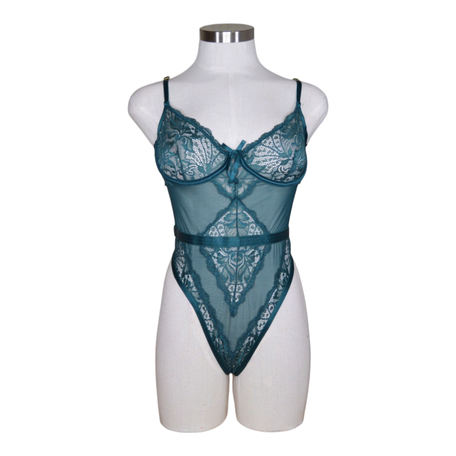 12150 Sheer Lace Teddy