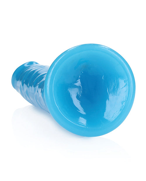 Shots RealRock 10" Slim Dildo Glow in the Dark