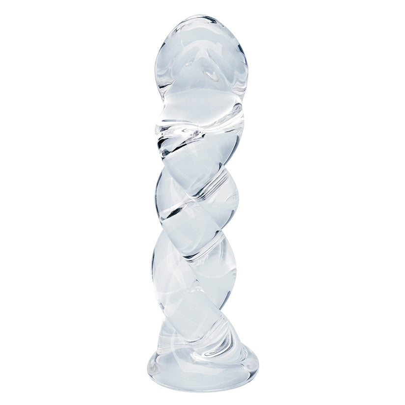 Clarity Seraphic Braid Glass Dildo