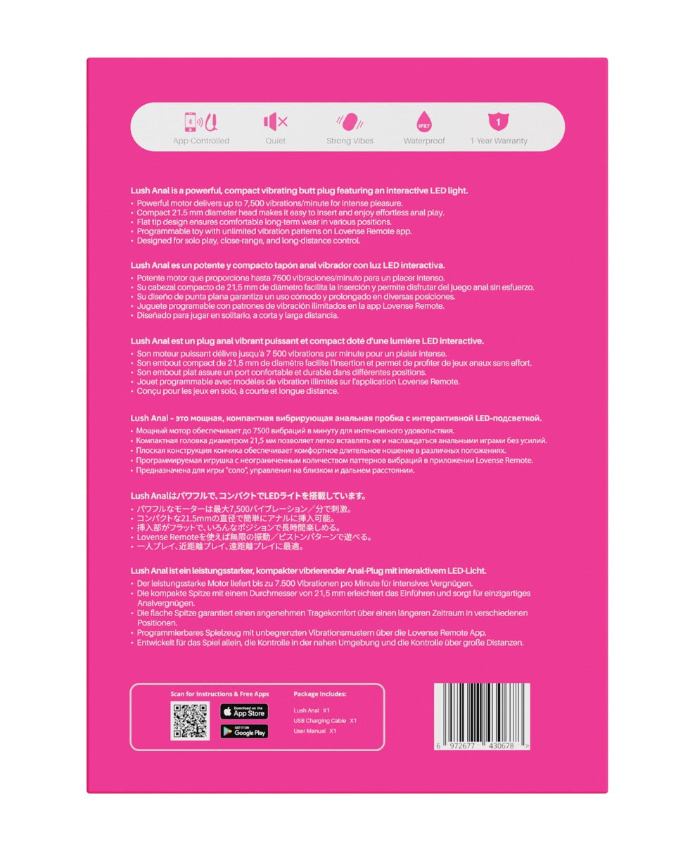 Lovense Lush Anal Plug