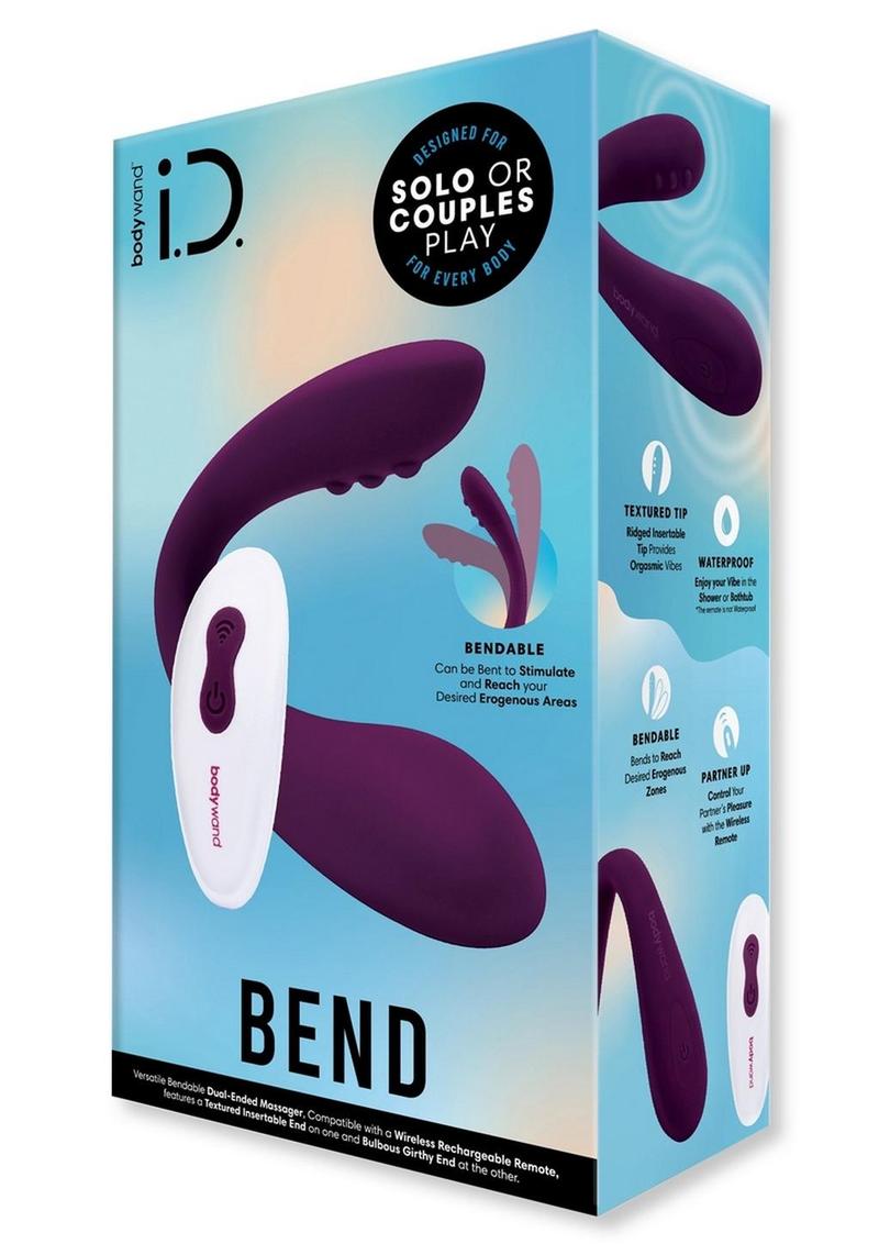 Bodywand ID Bend Rechargeable Silicone Clitoral Stimulator with Remote