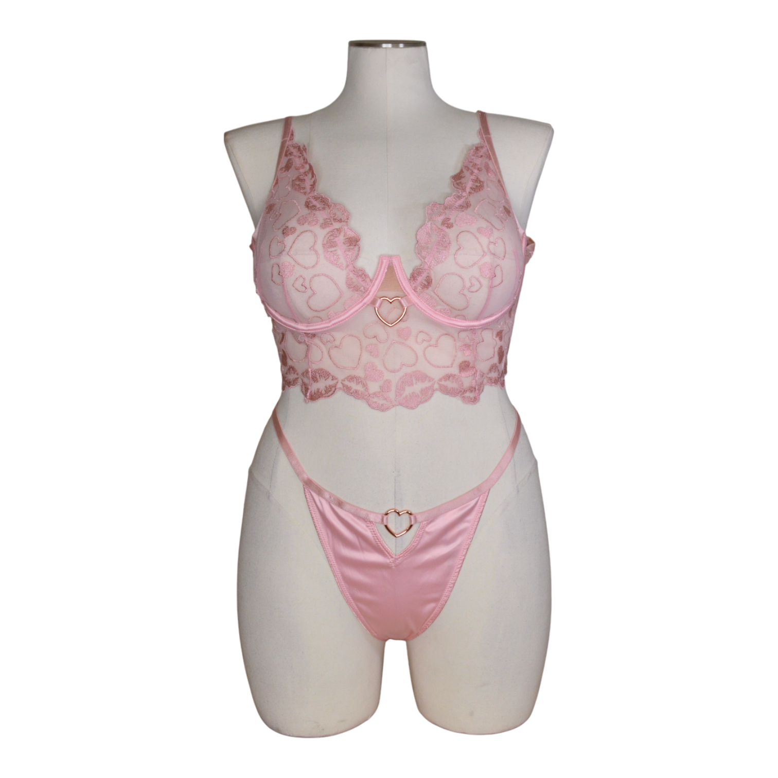 61108 Hearts & Lips Bustier Set