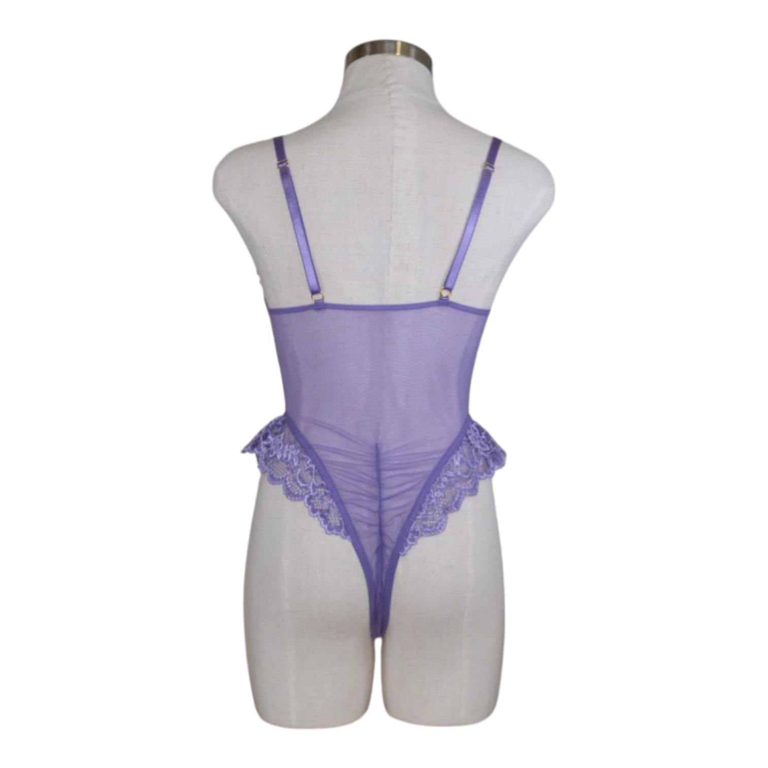 10824 Sheer Lace Teddy