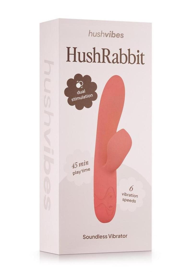 Hush Silicone Rabbit Vibrator Coral