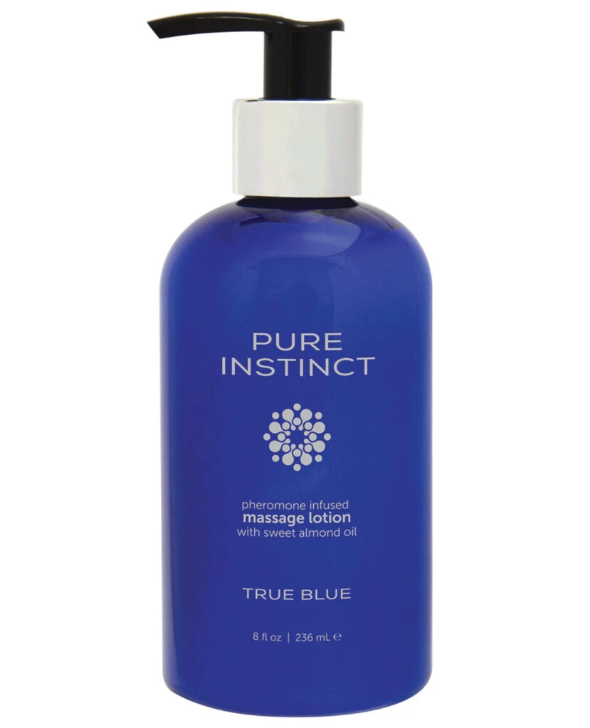 Pure Instinct Pheromone Massage Lotion True Blue 8oz