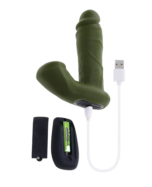Gender X The Hunk Dual Vibrator w/Remote Control  Green