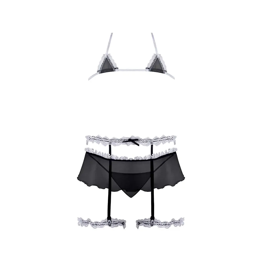 107 Micro Bikini Maid Skirt Set