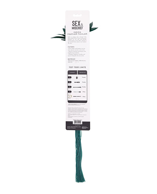 Sex & Mischief Indica Feather Tickler Green