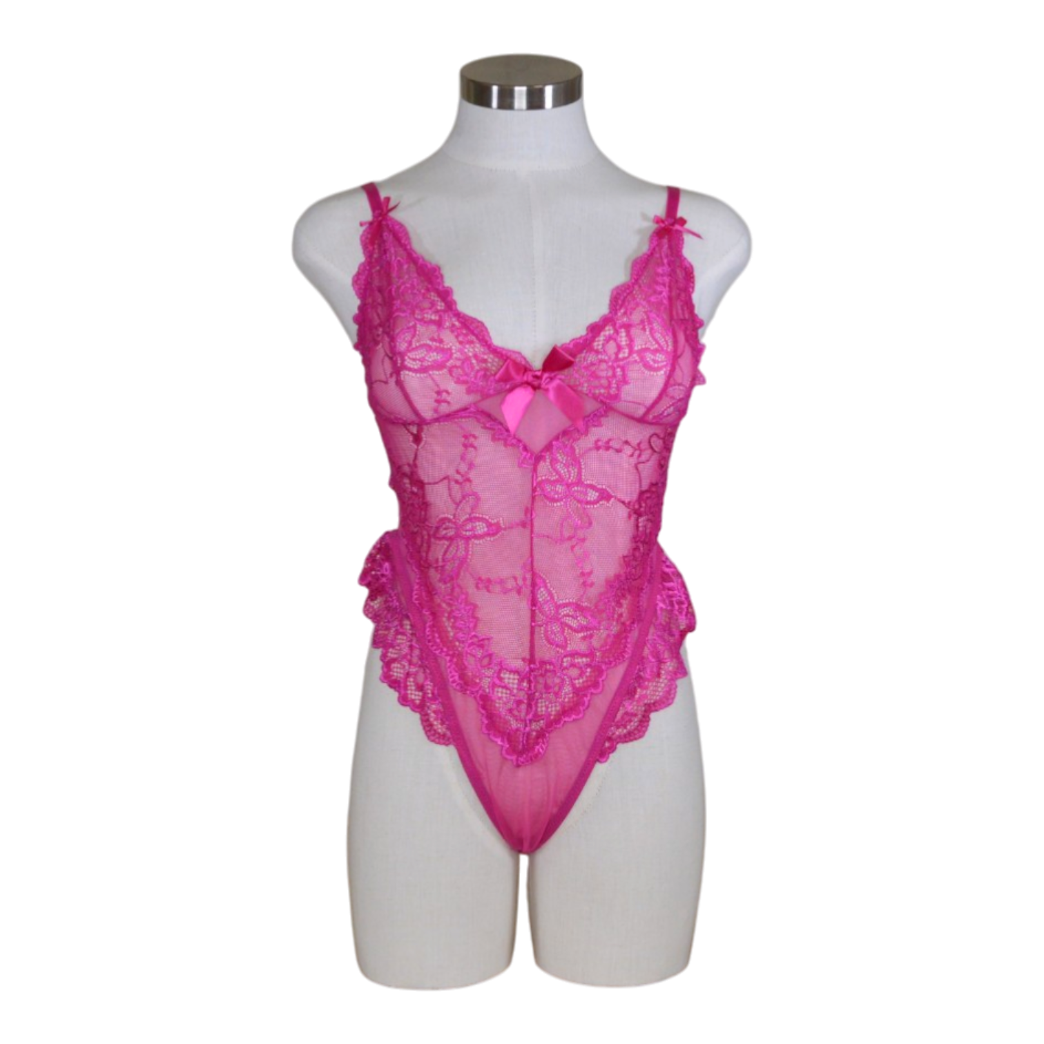 10824 Sheer Lace Teddy