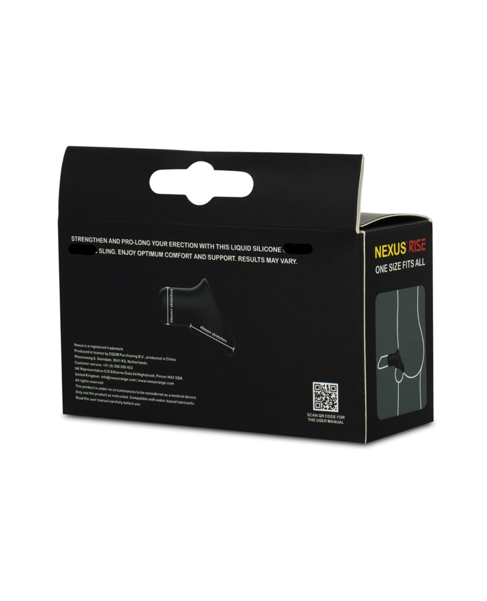 Nexus Rise Liquid Silicone Sling - Black