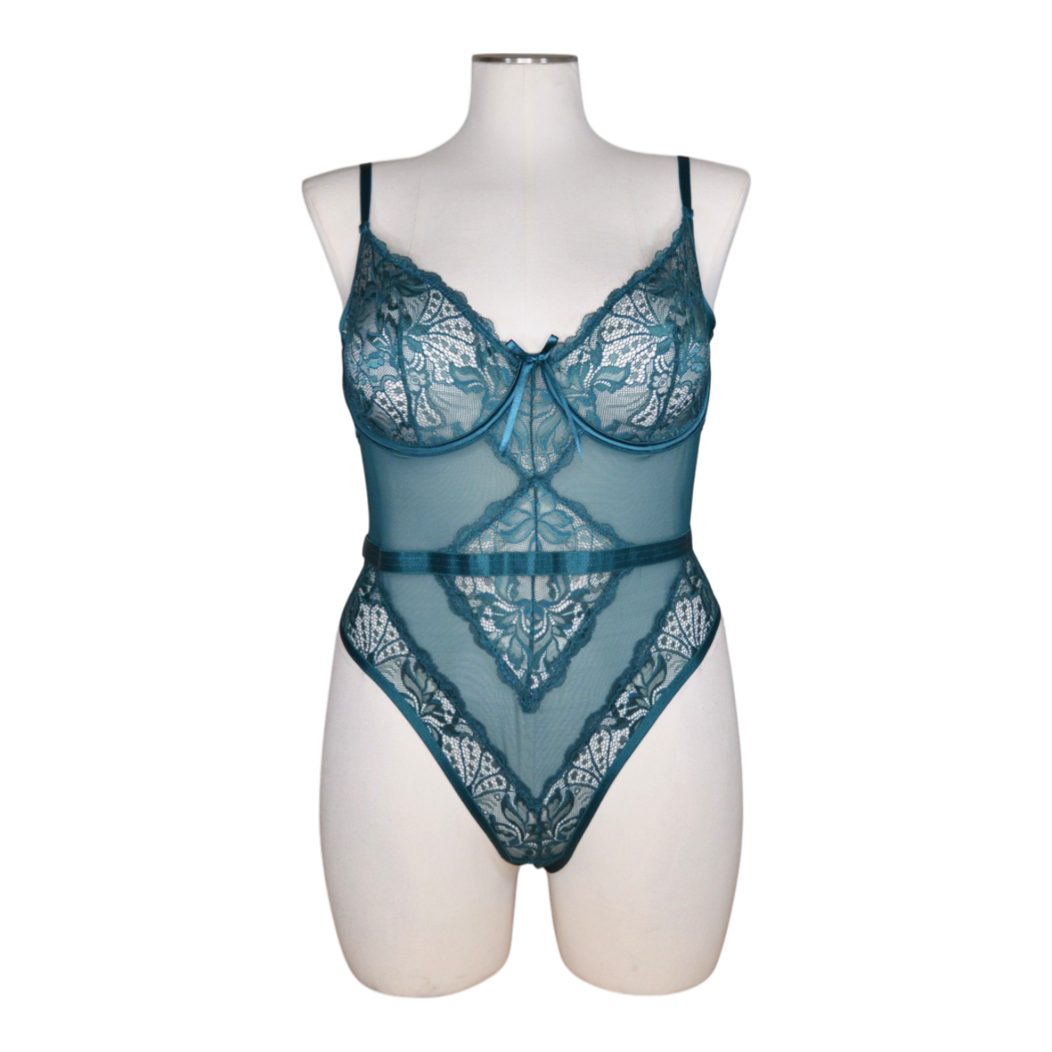 12150 Sheer Lace Teddy