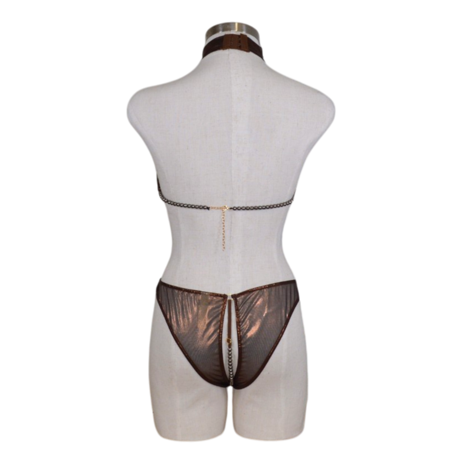 2643 Pearl Halter Top Set