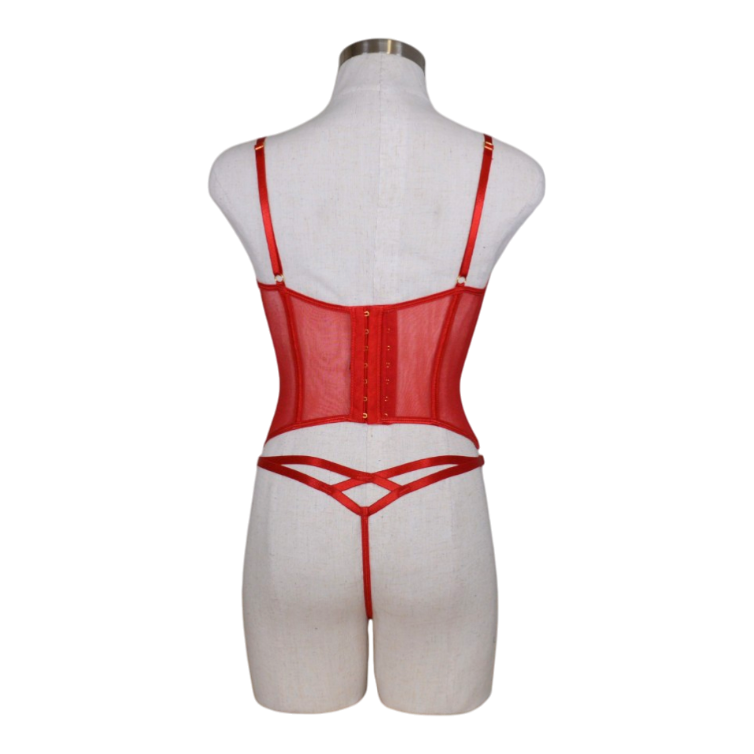 4503 Front Lace Bustier Set