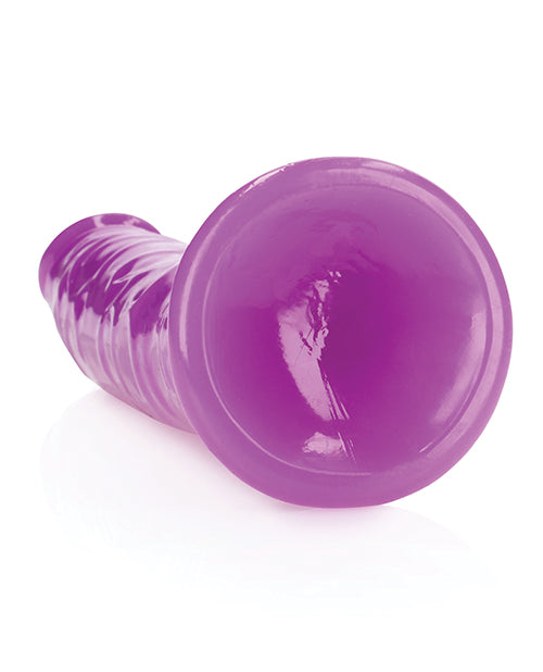 Shots RealRock 10" Slim Dildo Glow in the Dark