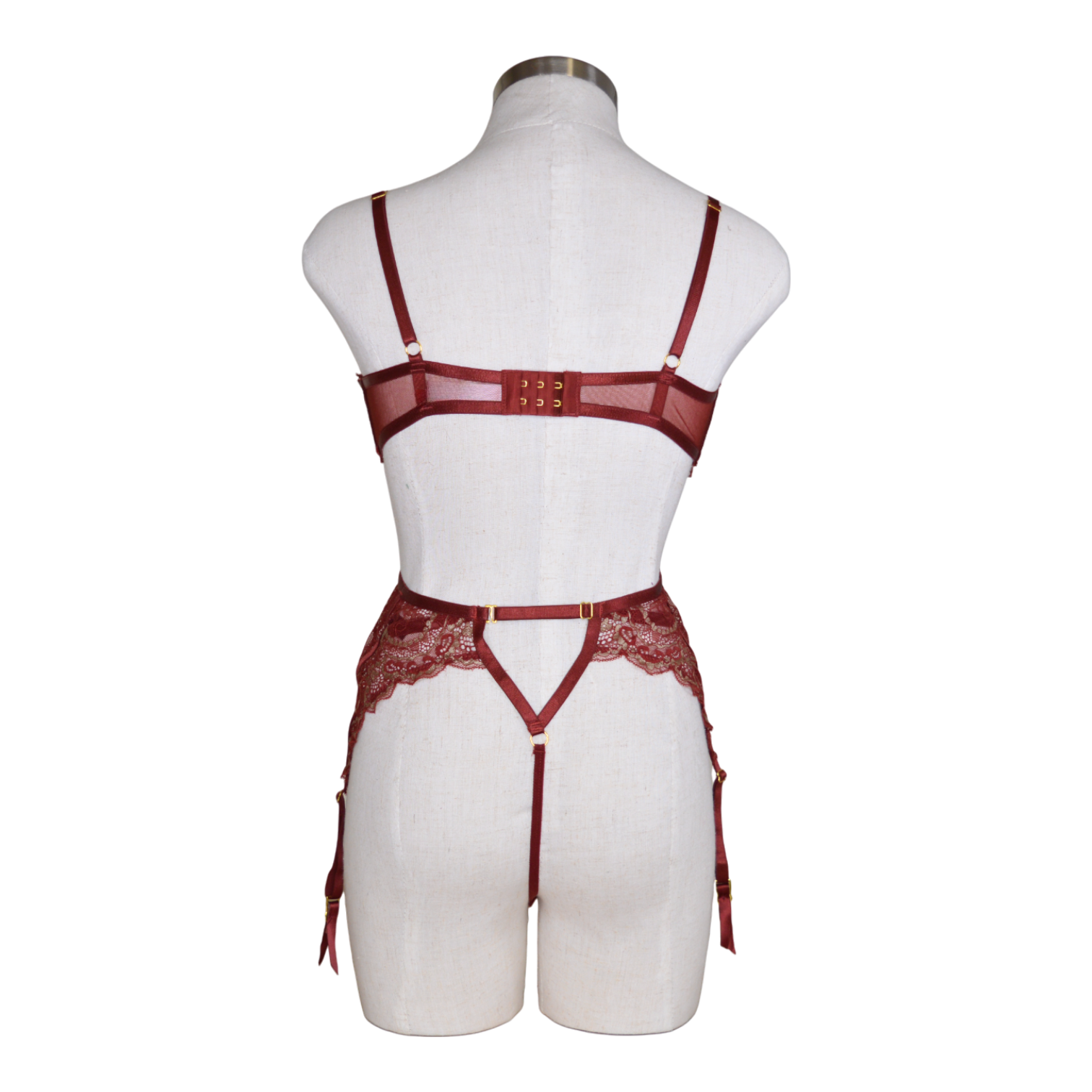 40063 Burgundy Unlined Underwire Set