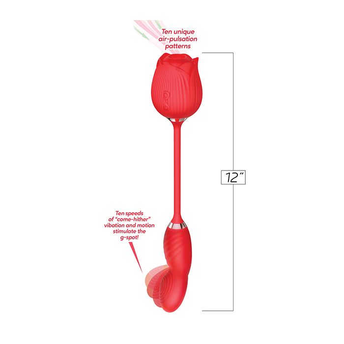 Wild Rose Suction & Come Hither Vibrator Wild Rose Suction & Come Hither Vibrator