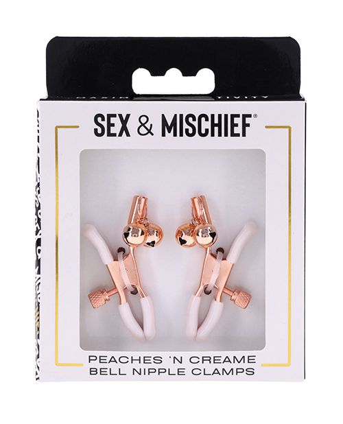 Sex & Mischief Peaches 'N Cream Bell Nipple Clamps