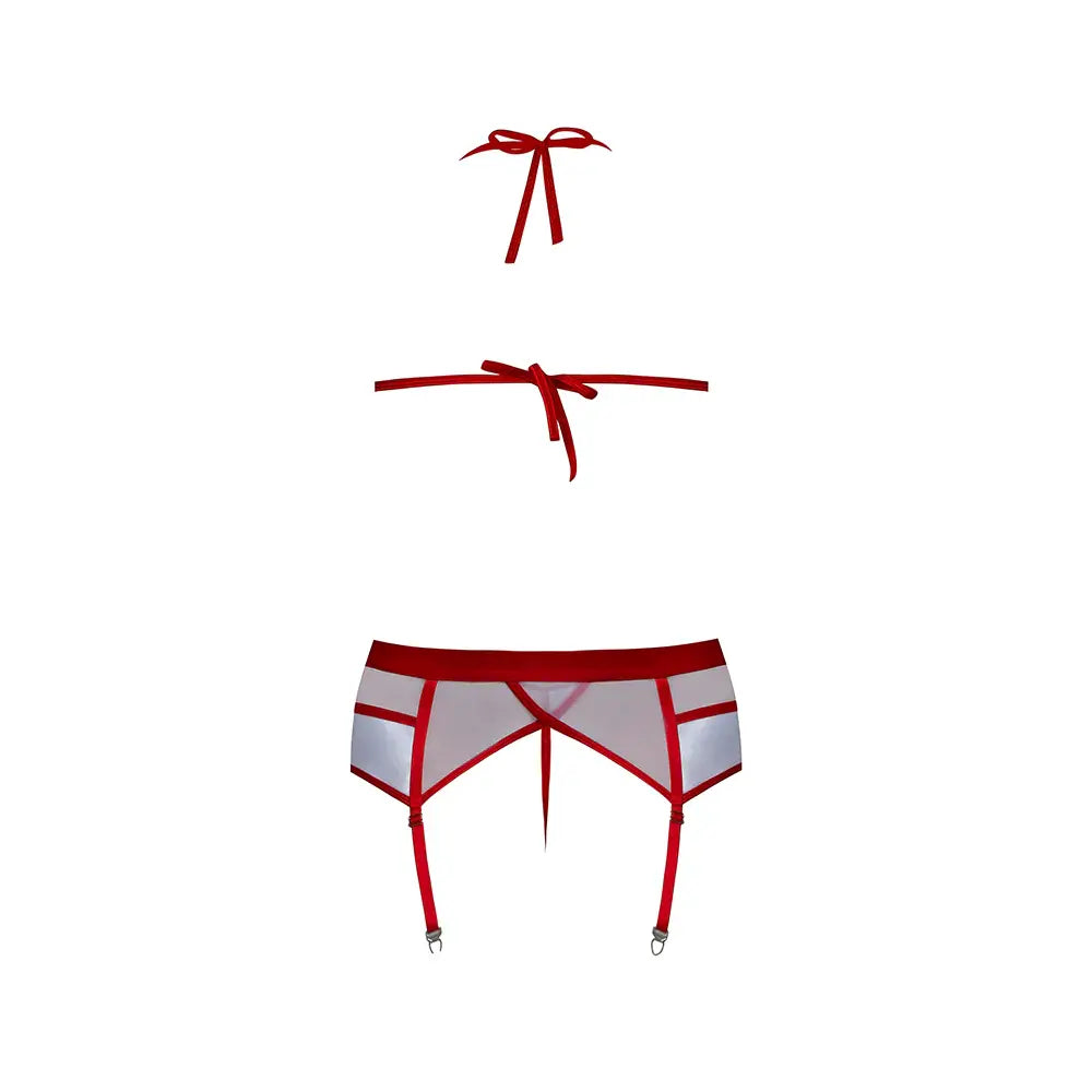 109 Micro Bikini Nurse Garter Set