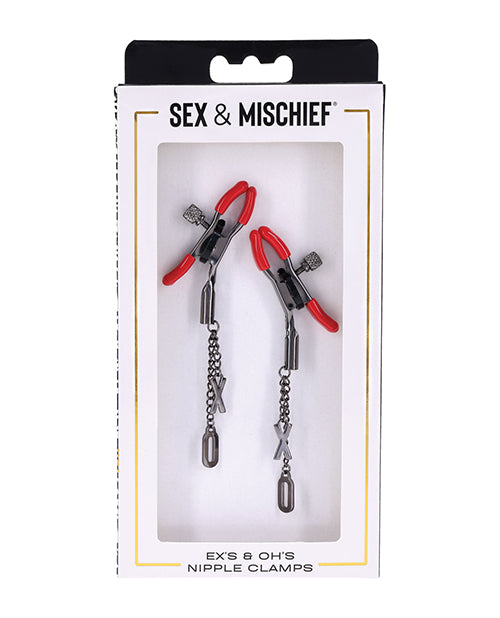 Sex & Mischief Ex's & Oh's Nipple Clamps