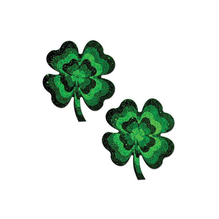 Pastease Four Leaf Clover Glitter Velvet Pumping Shamrock