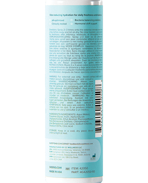JO Vitalize Balance Refreshing Intimate Mist Rose Scented