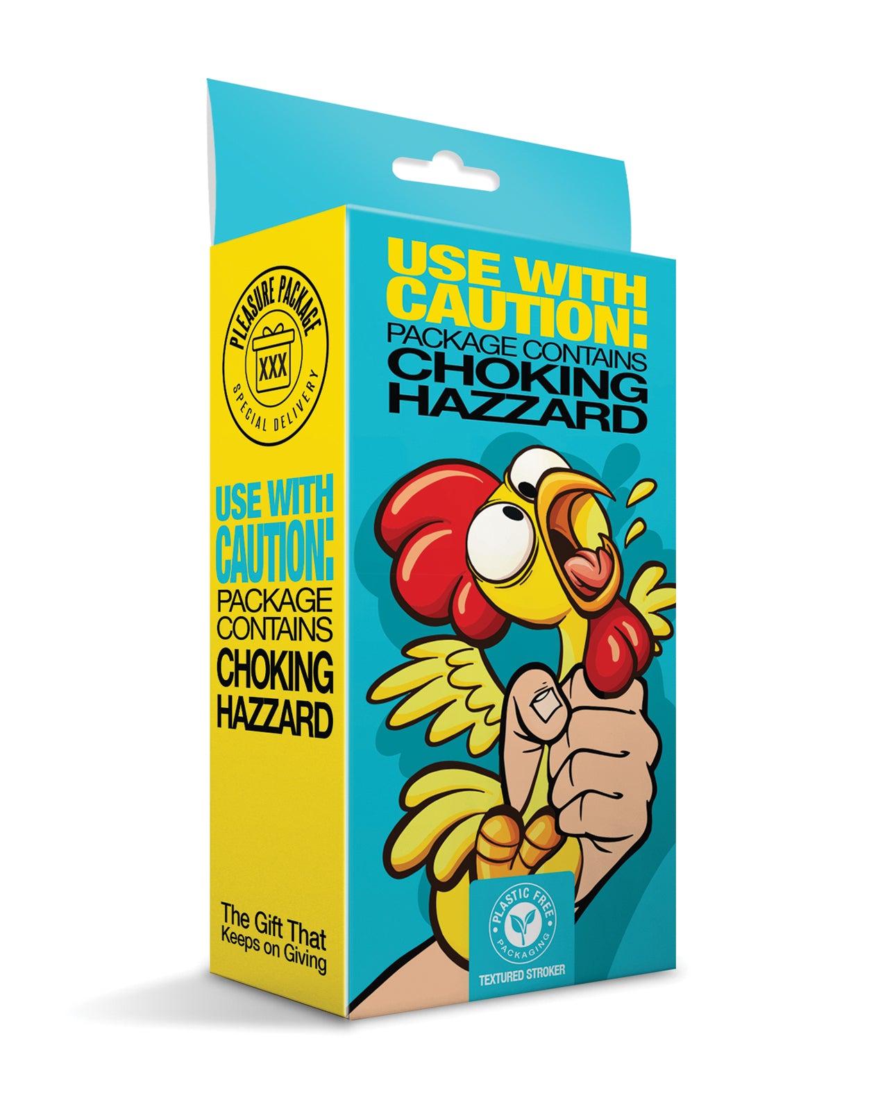 Pleasure Package Use Caution Tight Textured Stroker White