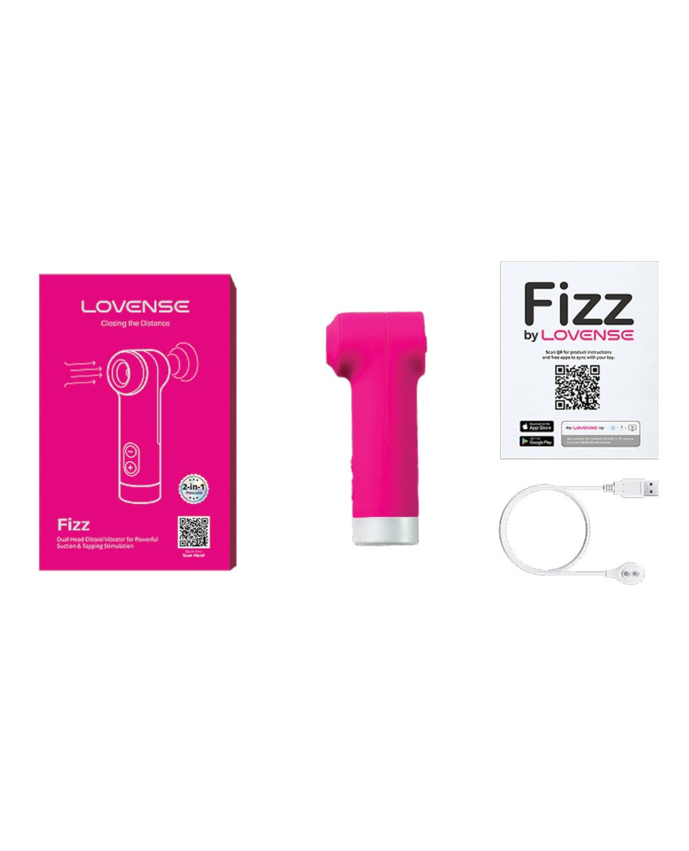 Lovense Fizz Dual-Head Clitoral Vibrator w/Suction & Tapping