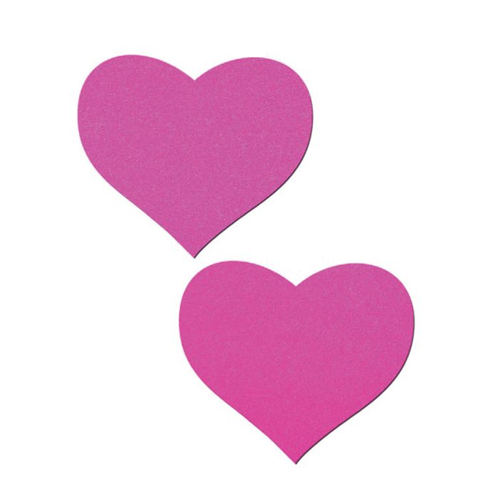 Pastease Basic Heart Neon Pink -Black Light Reactive