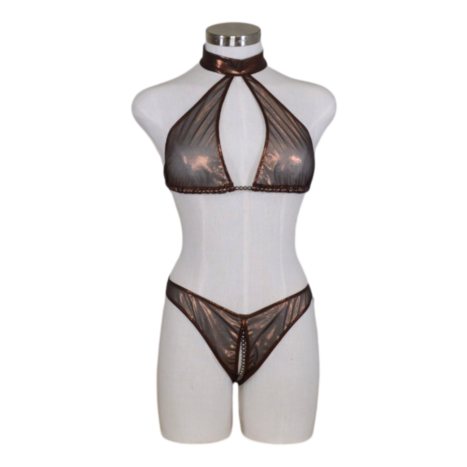 2643 Pearl Halter Top Set