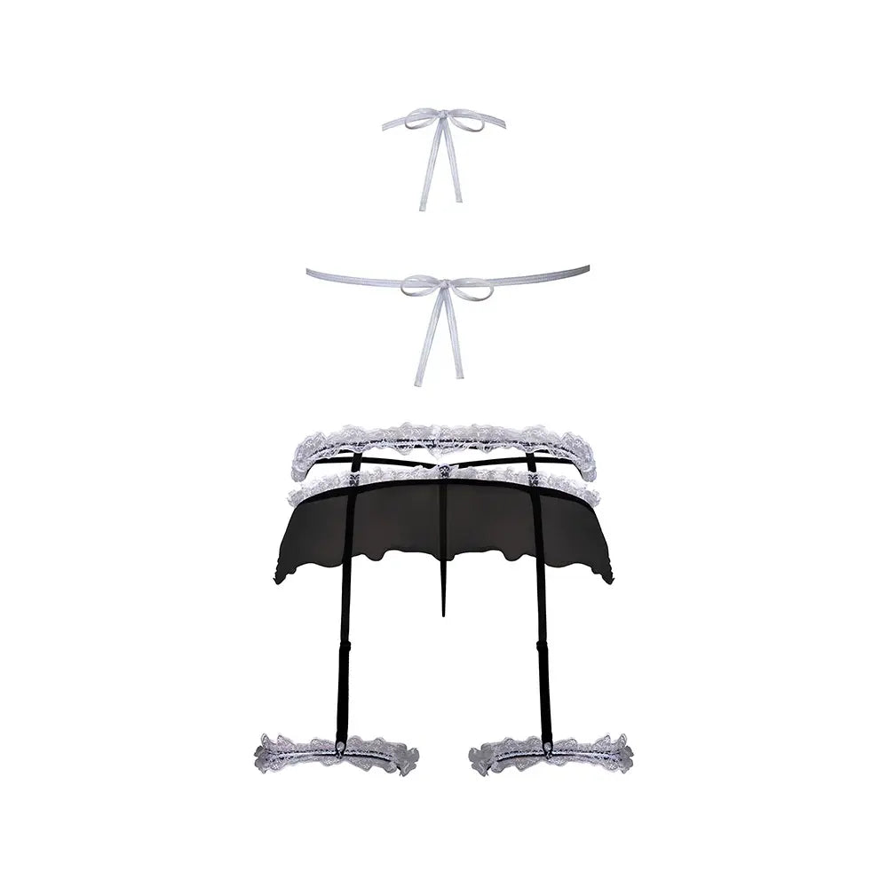 107 Micro Bikini Maid Skirt Set