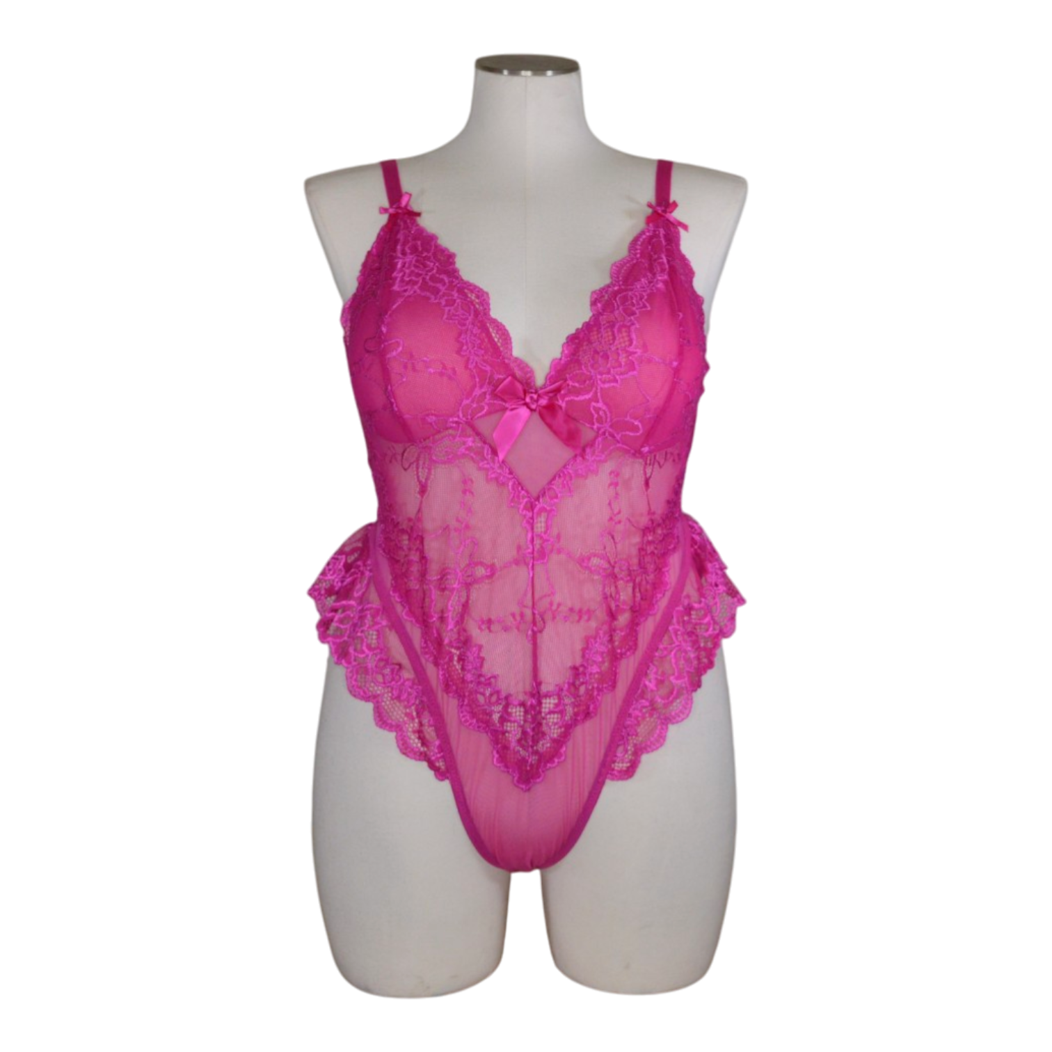 10824 Sheer Lace Teddy