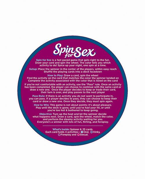 Spin for Sex Couples Game