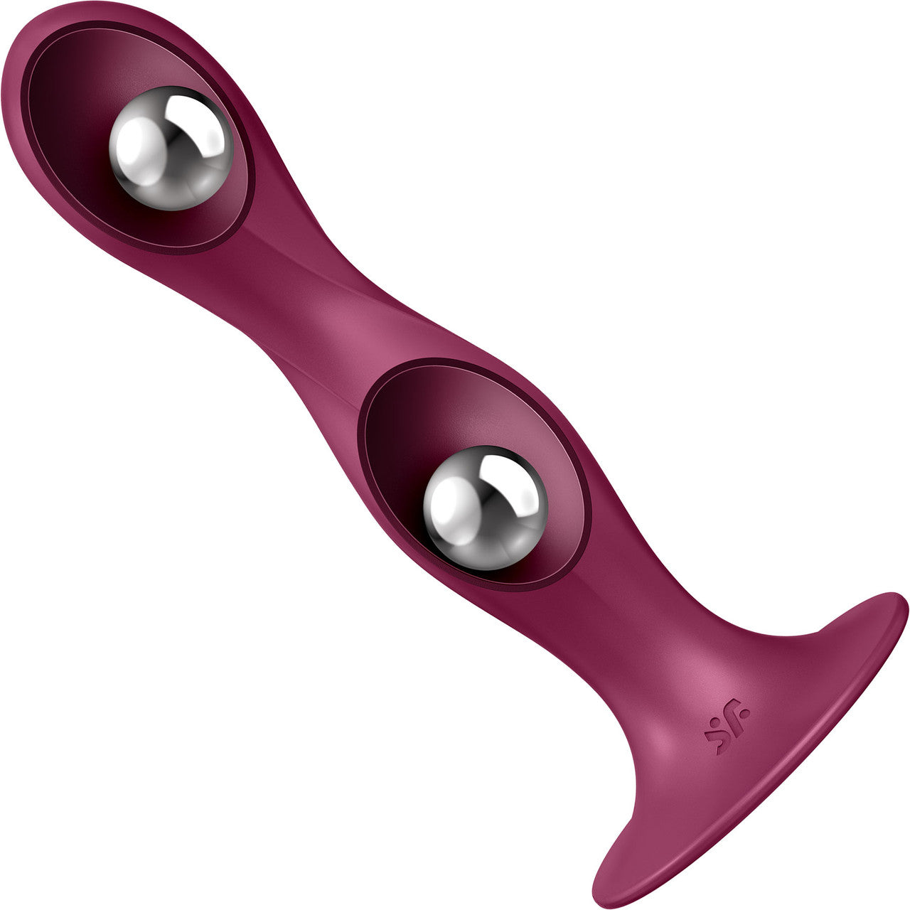 Satisfyer Double Ball-R Silicone Vibrating Balls -Red
