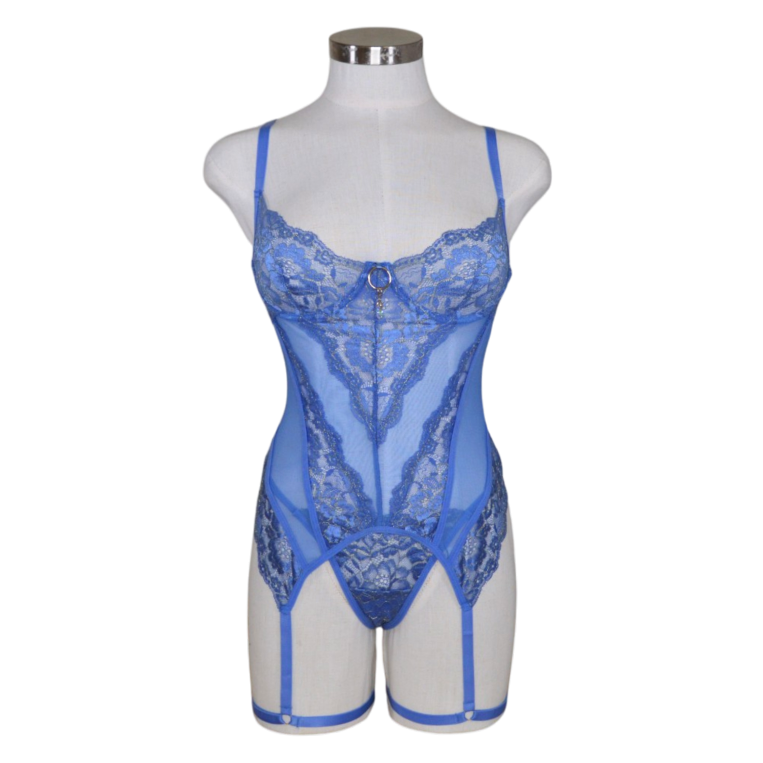 40728 Lace Mesh Underwire Bustier
