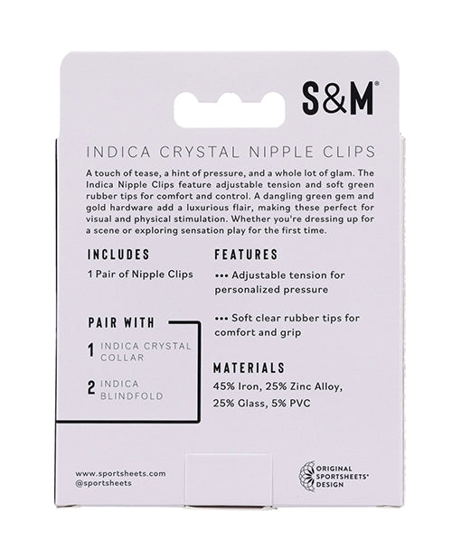 Sex & Mischief Indica Crystal Nipple Clips