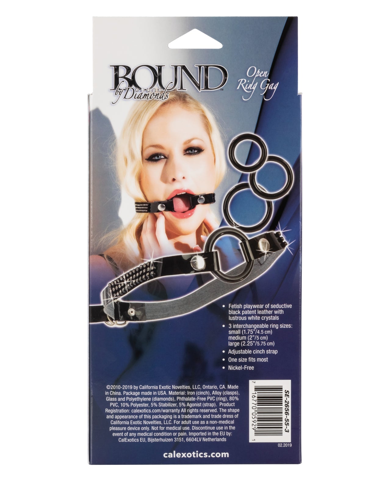 Bound by Diamonds Open Ring Gag