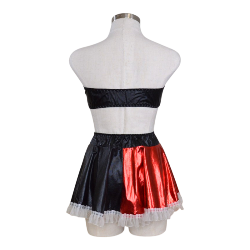 11694 Red and Black Skirt Set