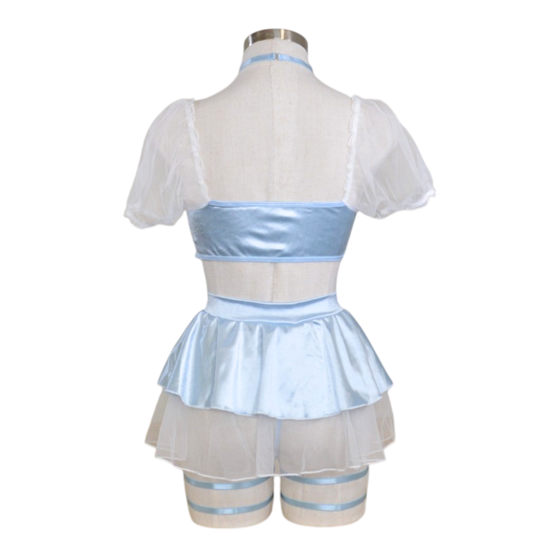 11699 Satin Strapless Princess Top & Cutout Design