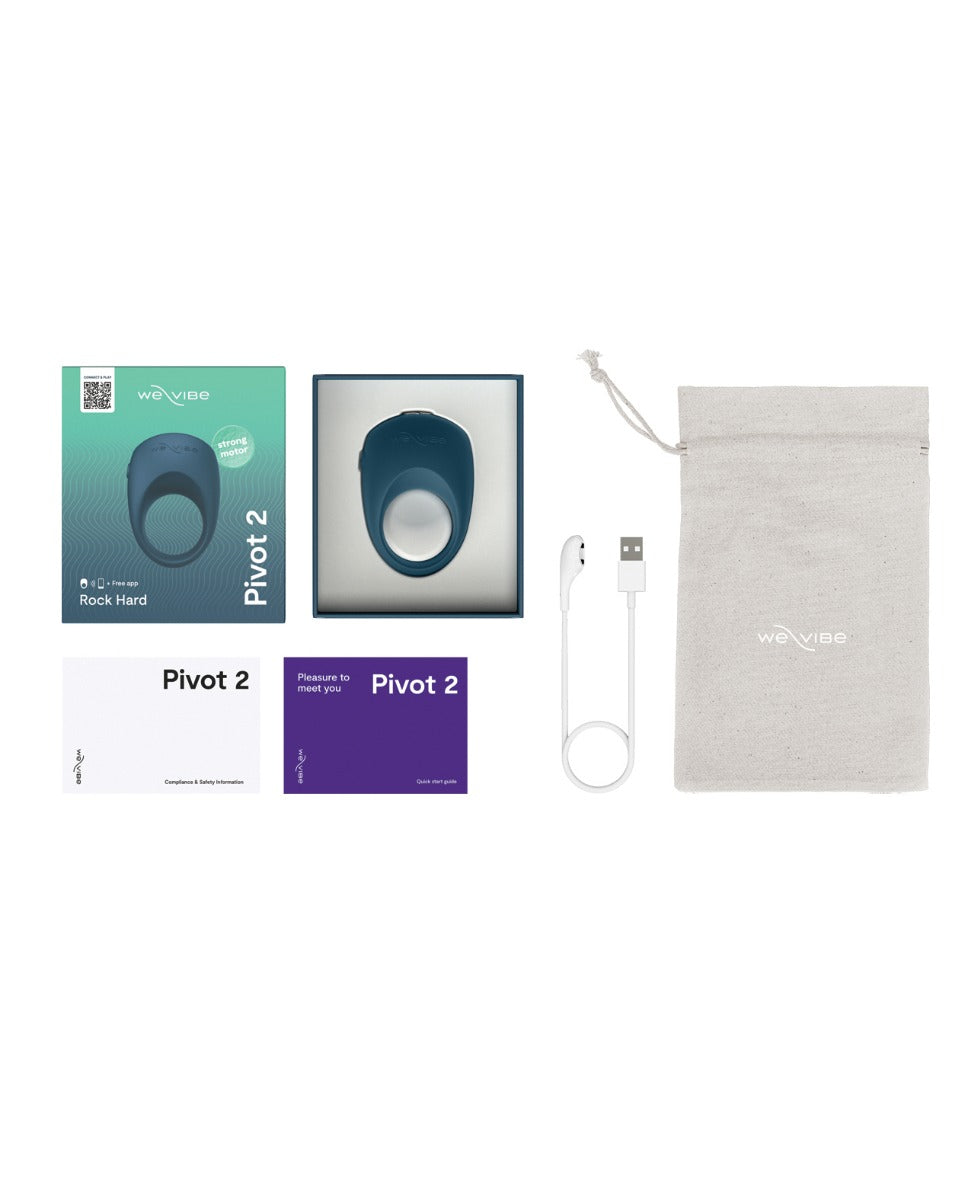 We-Vibe Pivot 2 Vibrating Couples Ring Slate