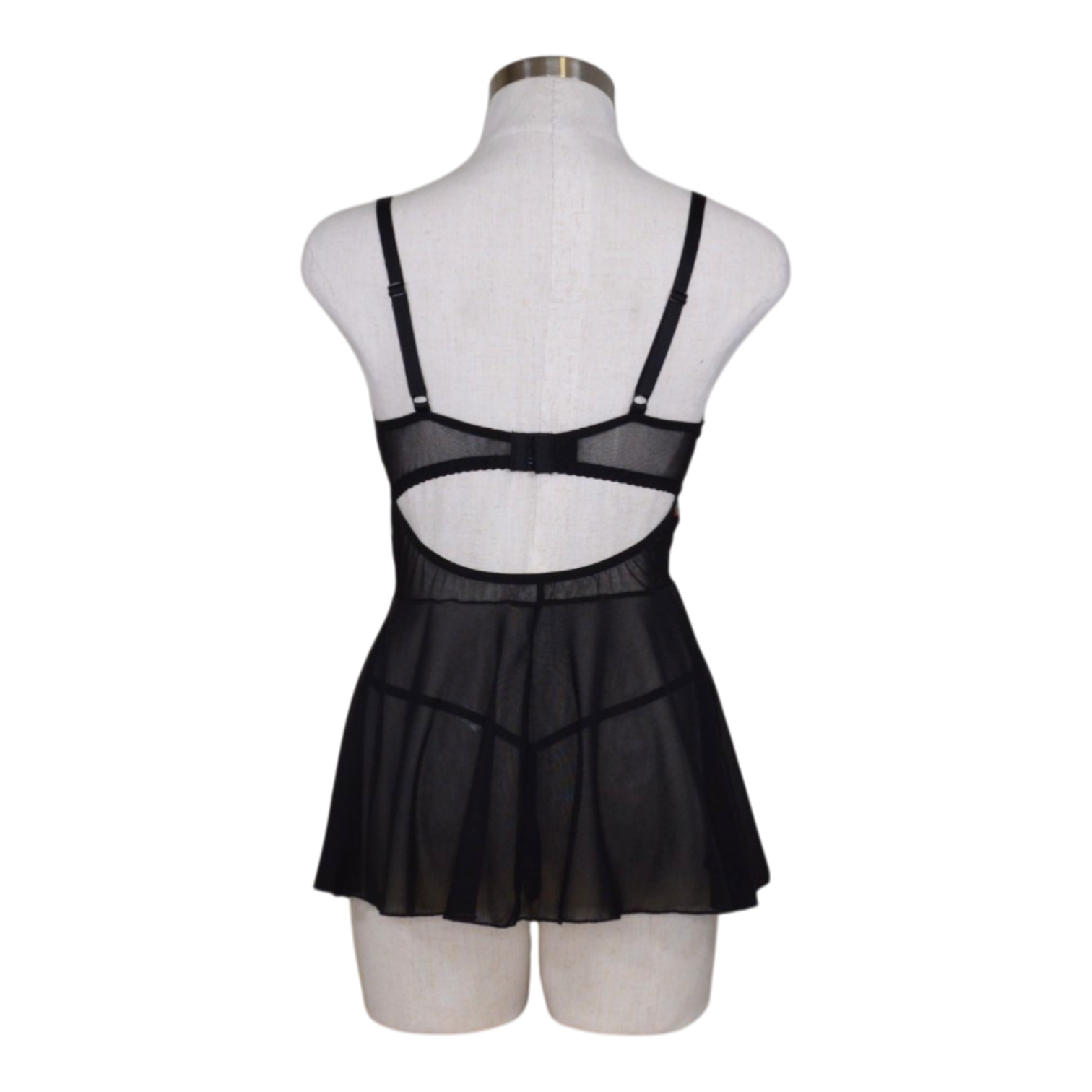 44516 Rose Embroidered Babydoll