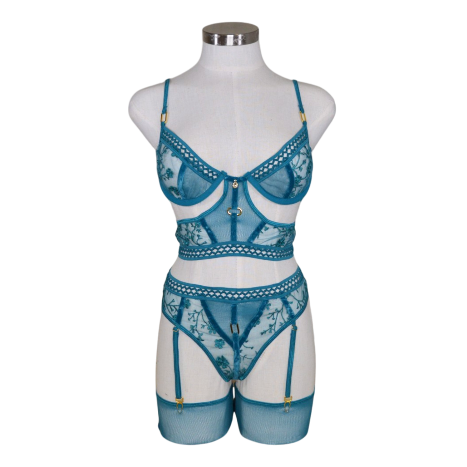 2605 Embroidered Cropped Set