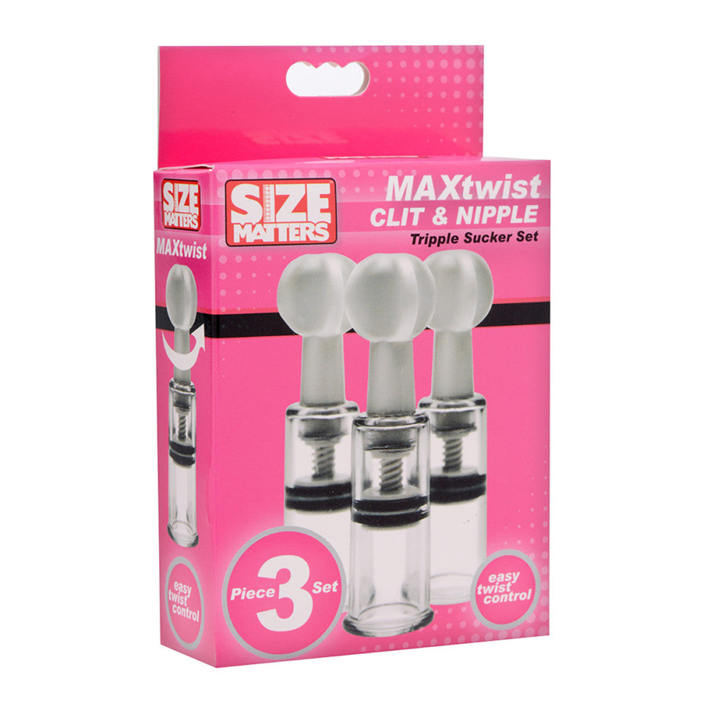 Size Matters Twisted Triplets Nipple and Clitoris Suckers