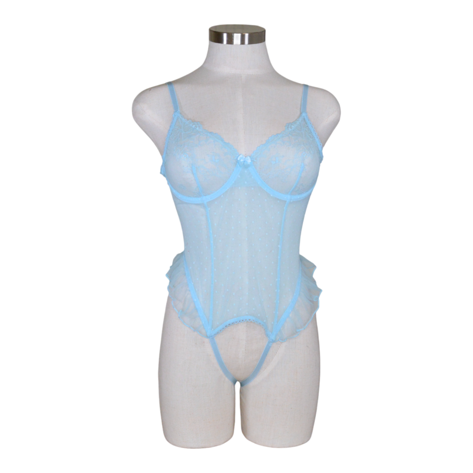 412 Ruffled Crotchless Playsuit