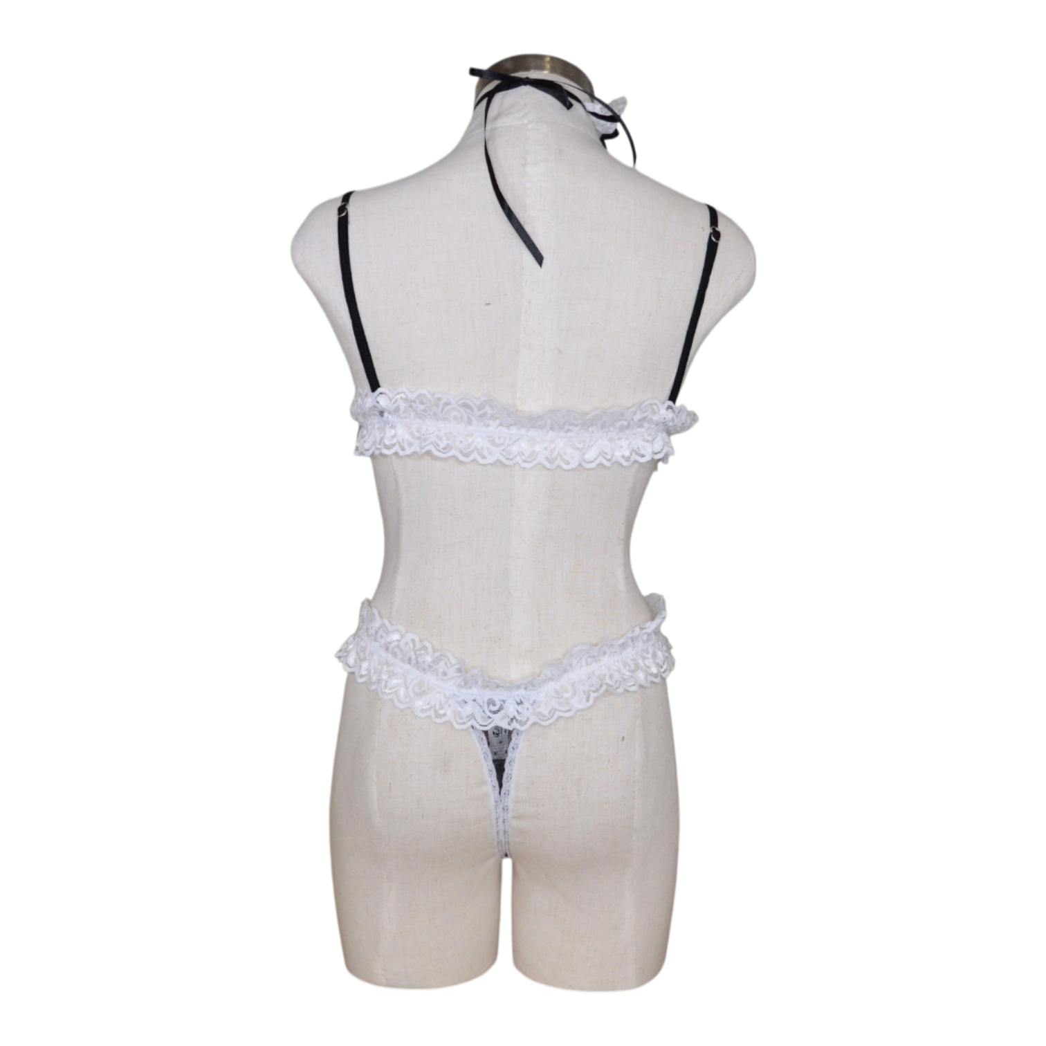 60073 Ruffle Trim French Maid Set