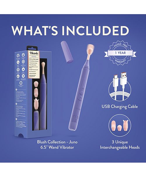 Blush Juno Oscillating Wand Purple